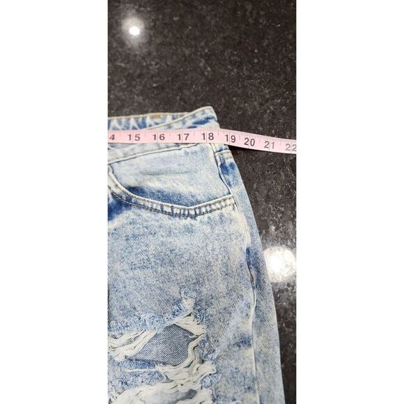 NEW Flamingo Distressed Low Rise Straight Leg Jeans - Picture 5 of 7